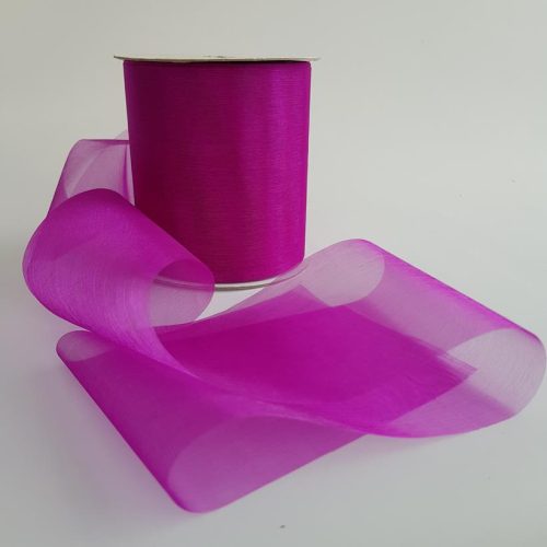 Organza Ribbon 100mm Wine