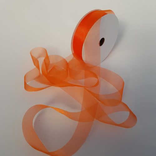 Organza Ribbon 25mm Orange