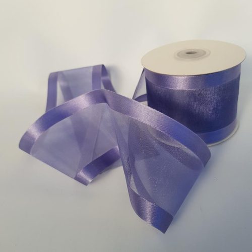 Satin Edged Ribbon 75mm Lavender