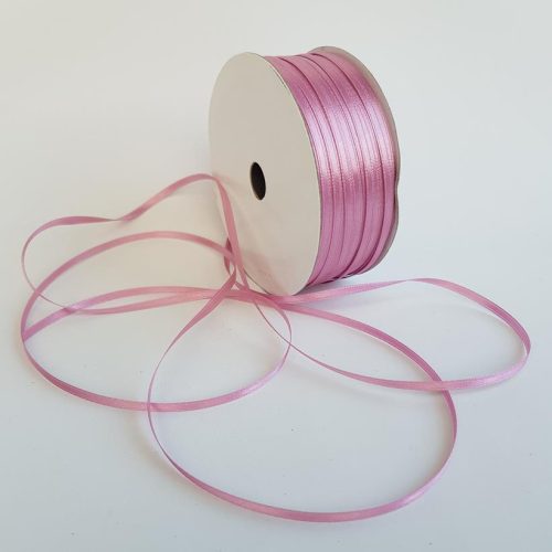 Satin Ribbon Double Sided 3mm Dusty Pink