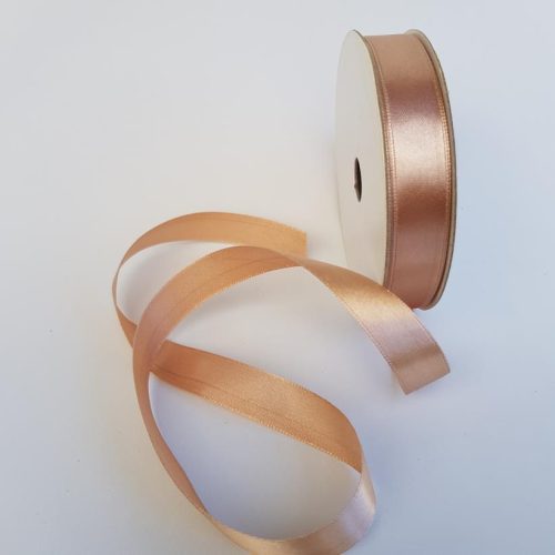 Satin Ribbon Single sided 15mm Latte