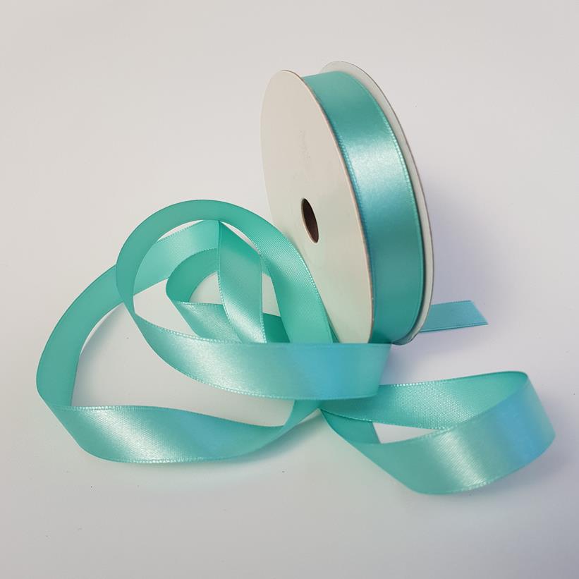Satin Ribbon Single sided 15mm Spearmint