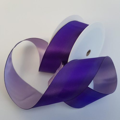 Satin Ribbon Two Toned 40mm Purple/Lilac