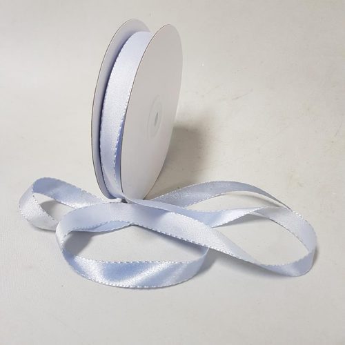 Satin Stitch Ribbon15mm Iris/White