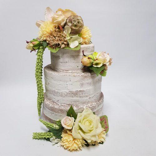 Artificial Cake Flowers "Beth" 3 Piece Set