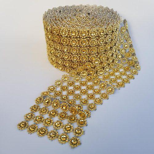 Golden Bling Decorative Roll 90mm