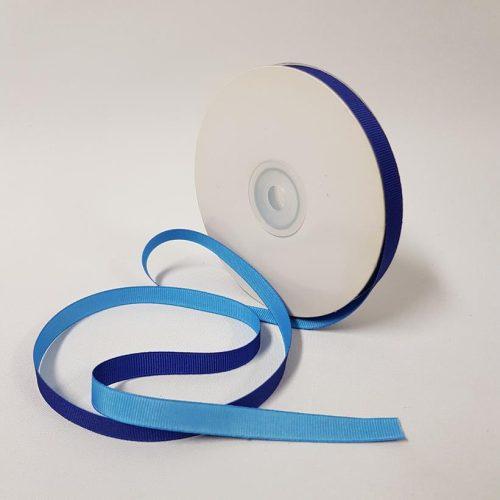 Grosgrain Ribbon Two toned 10mm Island Blue/Royal