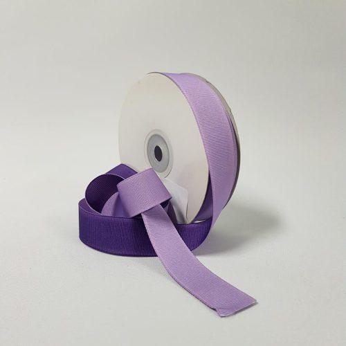 Grosgrain Ribbon Two toned 22mm Regal Purple/Lt Orchid