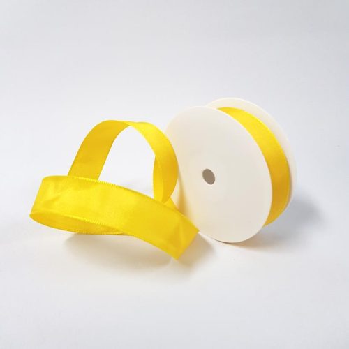 Grosgrain Wired Ribbon 25mm Yellow