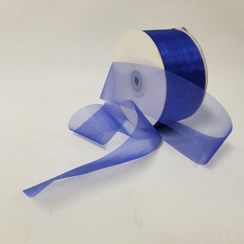 Organza Ribbon 50mm Royal Blue