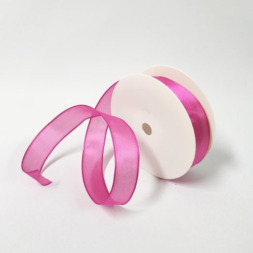 Para Silk Ribbon 25mm Hot Pink