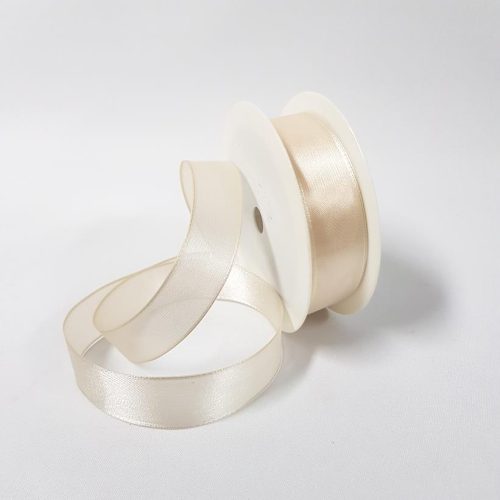 Para Silk Ribbon 25mm Ivory