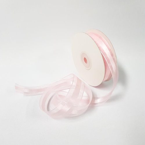 Satin Centred Ribbon 22mm Baby Pink