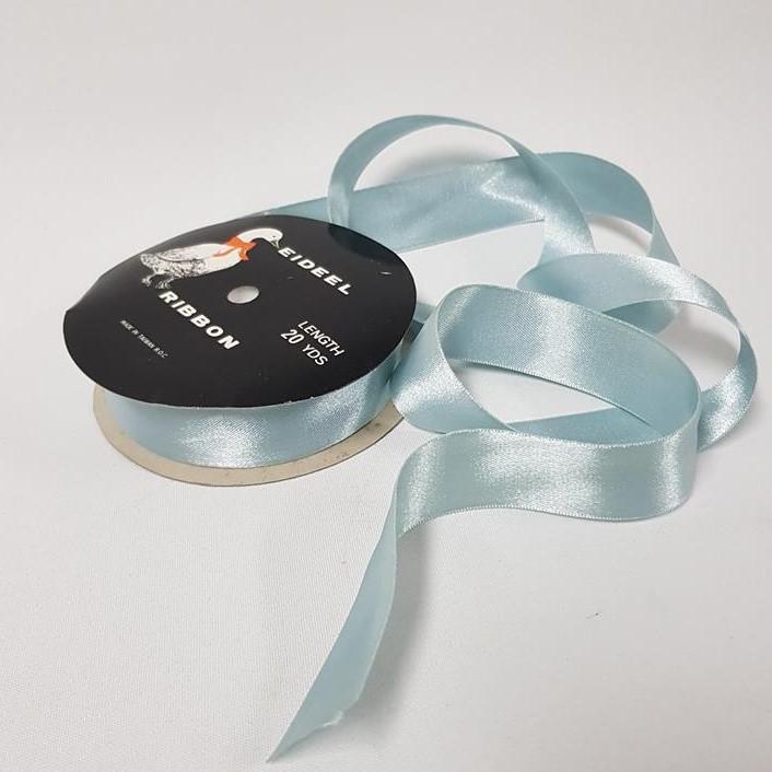 Satin Double sided 25mm Dusty Blue