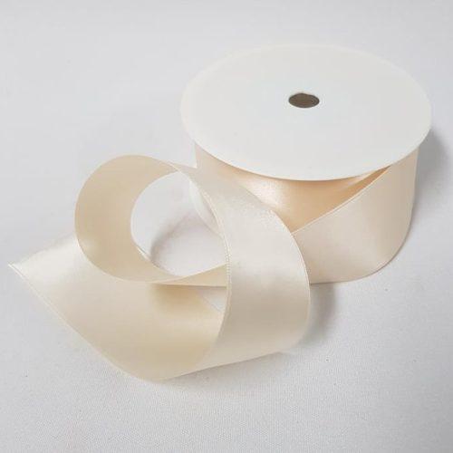 Satin Double sided 38mm Ivory