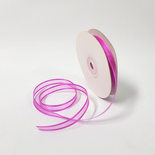 Satin Edged Ribbon 10mm Fuchsia