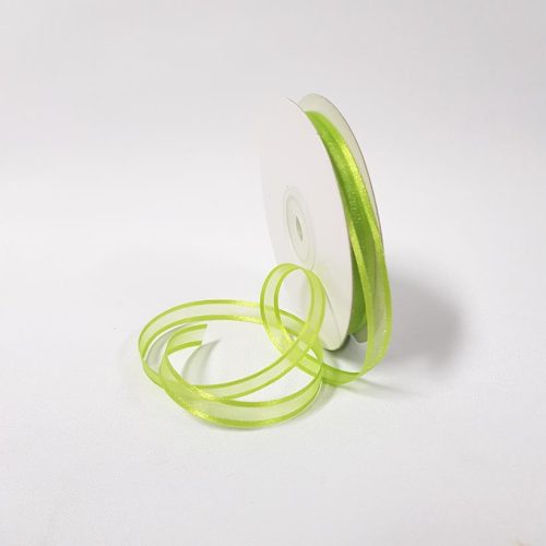 Satin Edged Ribbon 10mm Kiwi