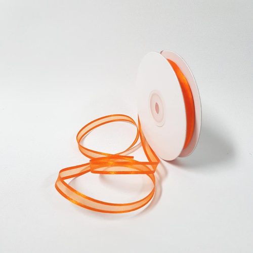 Satin Edged Ribbon 10mm Orange