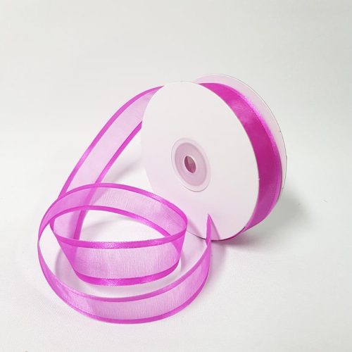 Satin Edged Ribbon 22mm Fuchsia