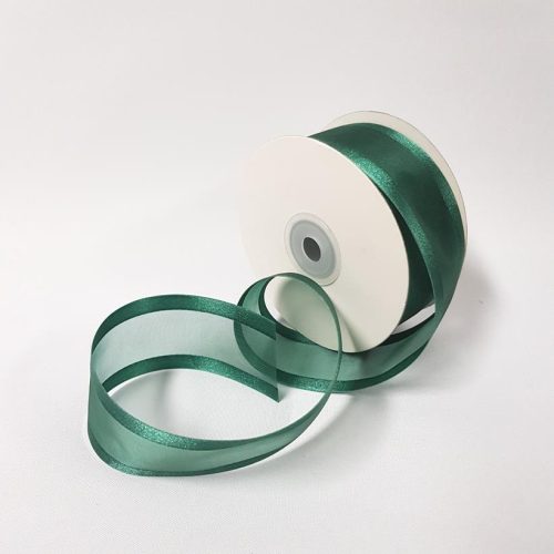 Satin Edged Ribbon 38mm Hunter Green