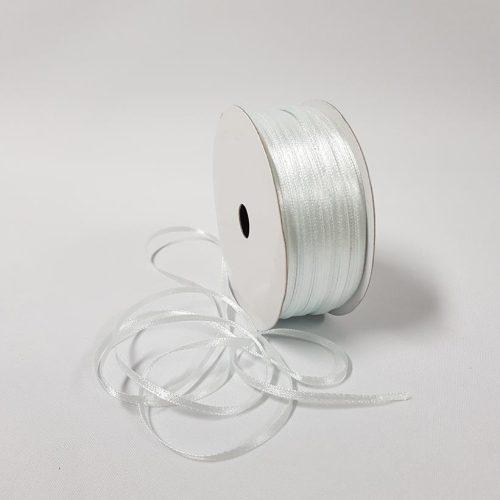 Satin Ribbon Double Sided 3mm Ice Blue