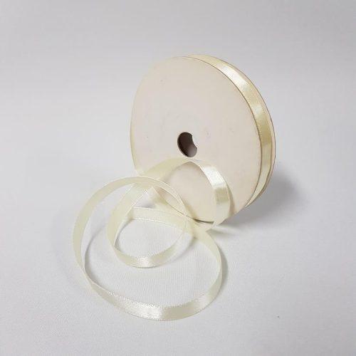 Satin Ribbon Single sided 10mm Eggshell