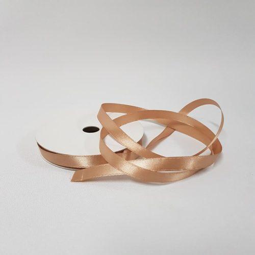 Satin Ribbon Single sided 10mm Latte