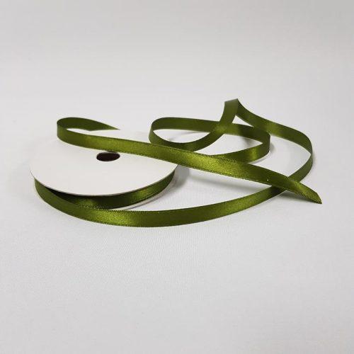 Satin Ribbon Single sided 10mm Olive