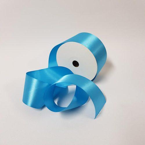Satin Ribbon Single sided 50mm Aqua