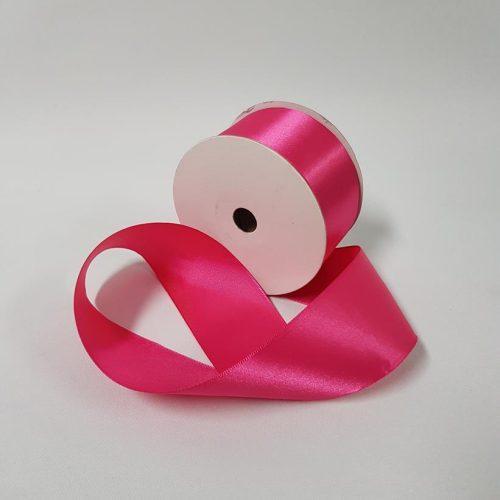 Satin Ribbon Single sided 50mm Hot Pink
