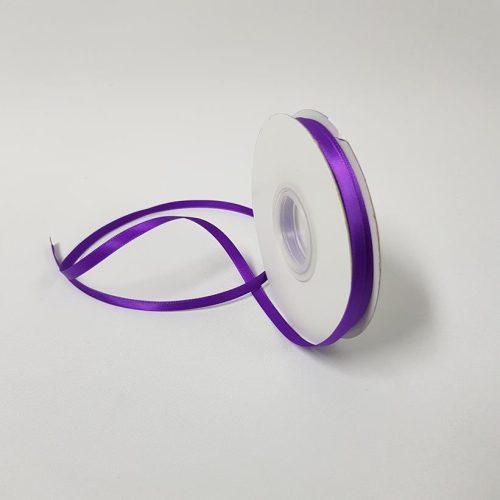Satin Ribbon Single sided 6mm Purple