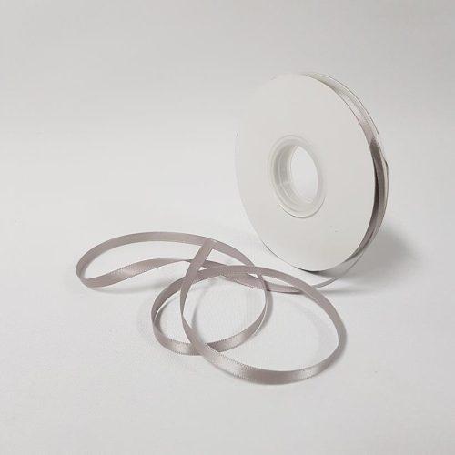 Satin Ribbon Single sided 6mm Silver