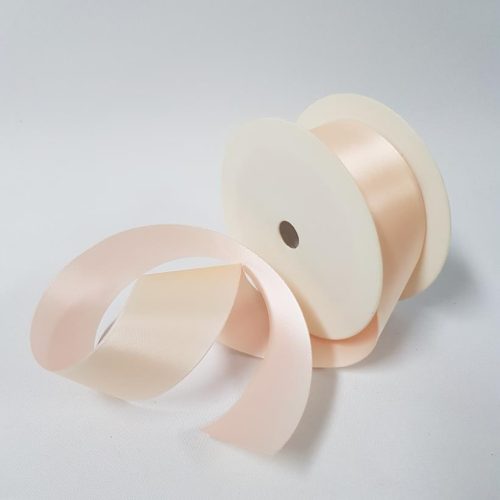 Satin Ribbon Two Toned 40mm Pink/Beige