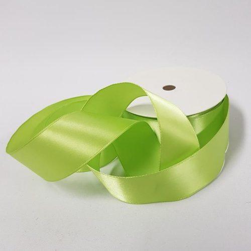 Satin Ribbon Wired Ribbon 38mm Olive