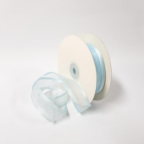 Sheer Pull Bow Ribbon 22mm Soft Blue
