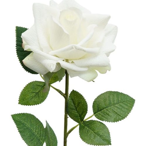 Artificial Rose Florence White 50cm