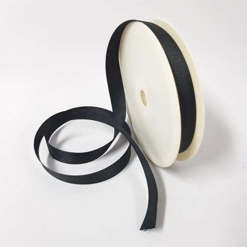Cotton Ribbon 15mm Black