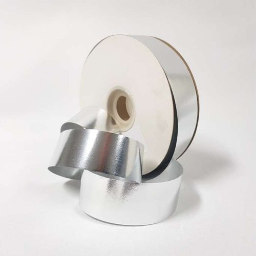 Florist Tear Ribbon 30mm x 91 Metres Silver
