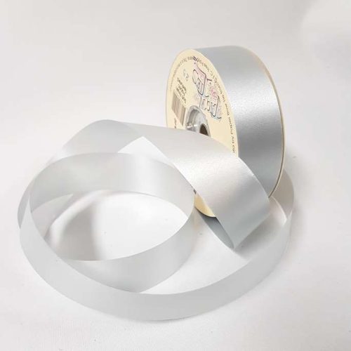 Florist Tear Ribbon 35mm x 90 Metres Steel Grey