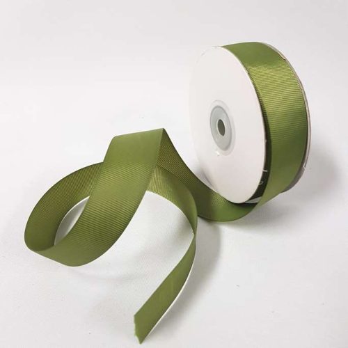 Grosgrain Ribbon 25mm Olive