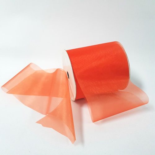 Organza Ribbon 100mm Orange
