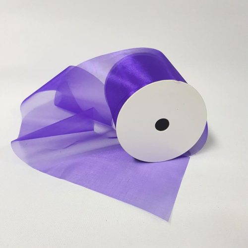 Organza Ribbon 100mm Purple