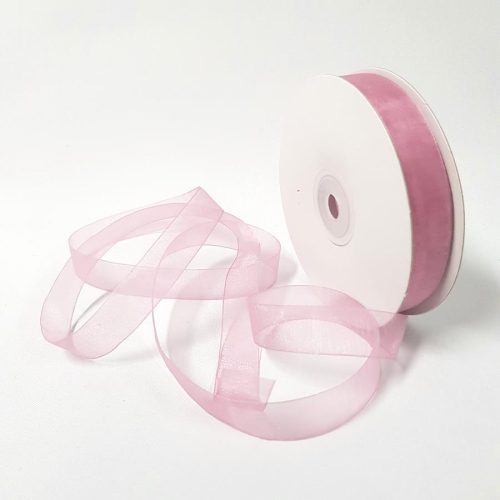 Organza Ribbon 15mm Dusty Pink