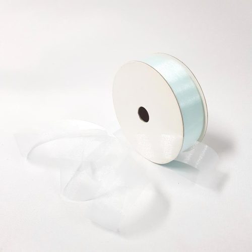 Organza Ribbon 25mm Baby Blue