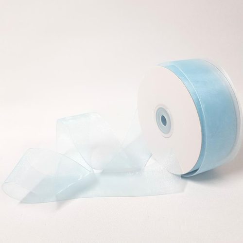 Organza Ribbon 38mm Baby Blue
