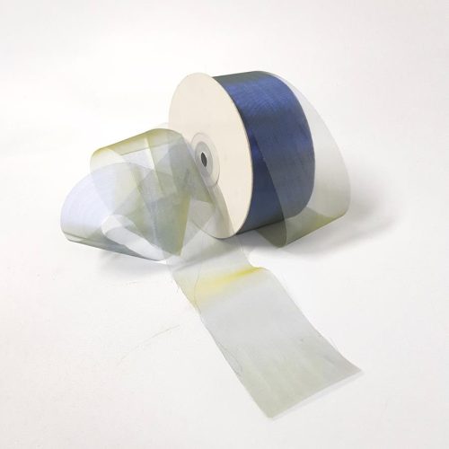 Organza Ribbon 50mm Two Toned Blue Green