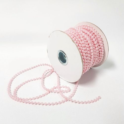 Pearl String Roll 4mm Baby Pink