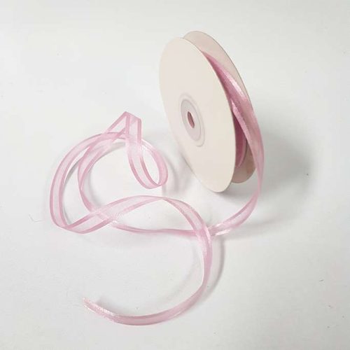 Satin Edged Ribbon 10mm Dusty Pink