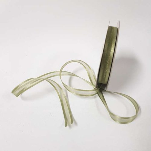 Satin Edged Ribbon 10mm Old Willow