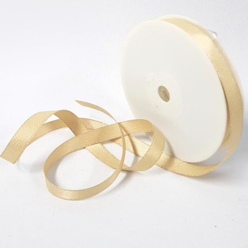Satin Ribbon Soft Metallic 10mm Gold
